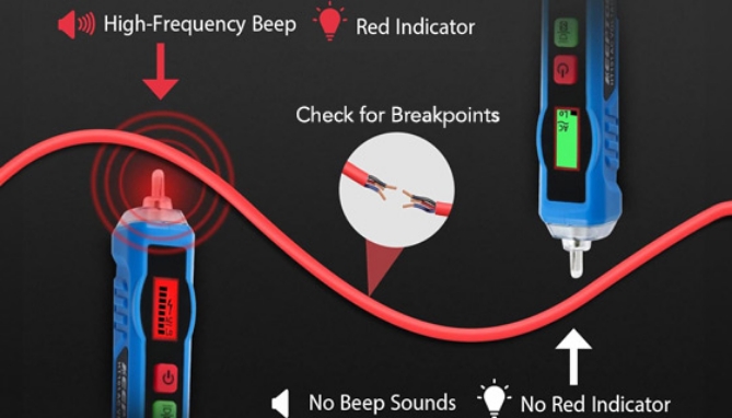 Handheld Voltage Tester - Detect Energy Flow Without Accidental Injury