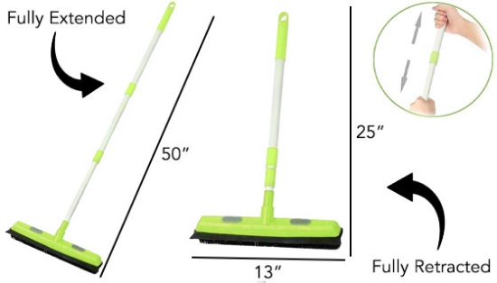 The Super Squeegee Broom for Wet and Dry Messes
