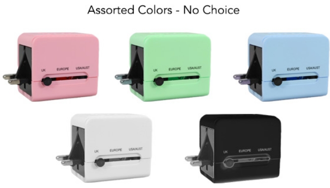 Picture 6 of Universal Travel Adapter with 2 USBs and Protective Case