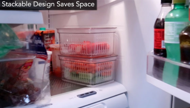 Always Fresh Produce Crisper Storage Containers