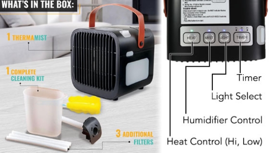 ThermaMist Humidifying Space Heater by Hy-Impact