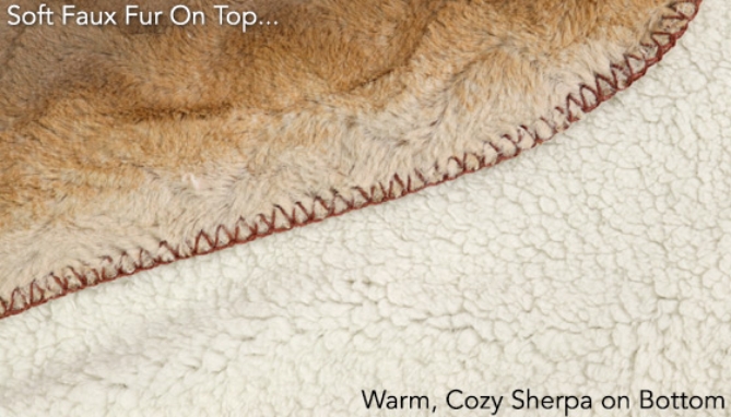Picture 3 of Sherpa Throw Large Cuddle Blanket