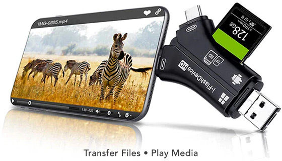 Universal Device Card Reader and Data Transfer Stick - PulseTV