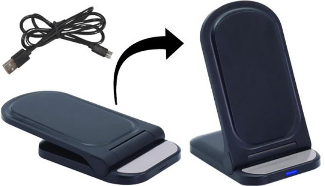 Picture 3 of 2-pack 15W Dual Coil Wireless Adjustable Charging Stands