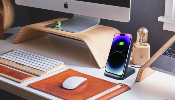 Picture 5 of 2-pack 15W Dual Coil Wireless Adjustable Charging Stands