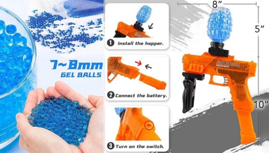 Automatic Water Gel Bead Blaster Kit with Bonus 50K Ammo