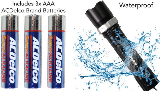 Picture 3 of AC Delco Professional Series Flashlight 2-Pack