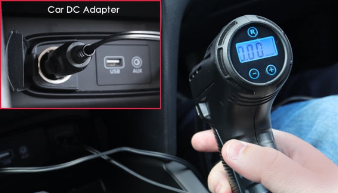 Picture 4 of Handheld 12V Tire Inflator with Auto-Shutoff and LED Light