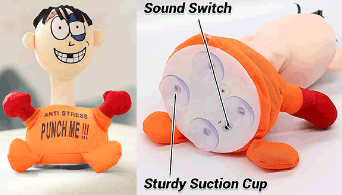 Picture 2 of Anti-Stress Punch A Guy Doll With Real Screams