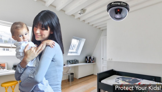 Faux Security Camera - Dome Style with Light