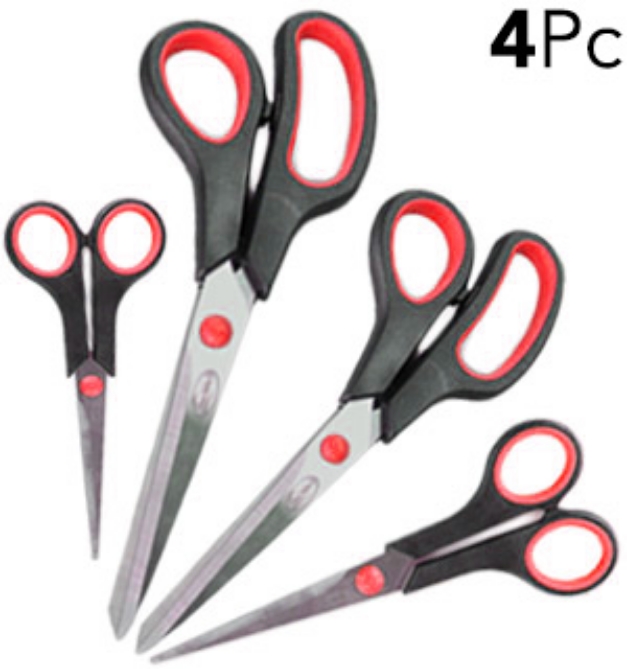 Picture 1 of Home and Office 4-Piece Scissor Set