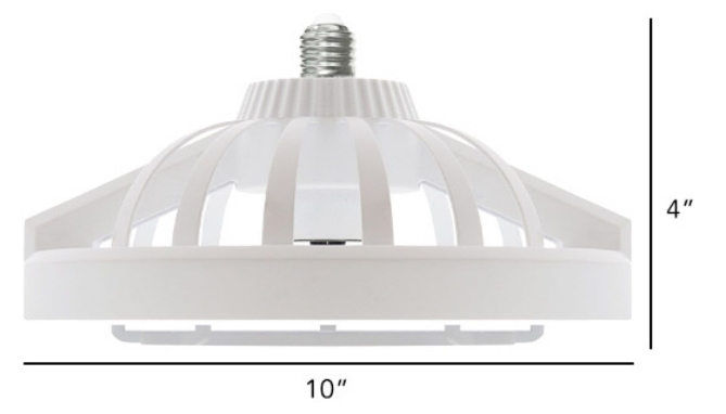 Picture 2 of Cool n' Bright Circular Socket Fan w/ 2500 Lumen Light and Remote