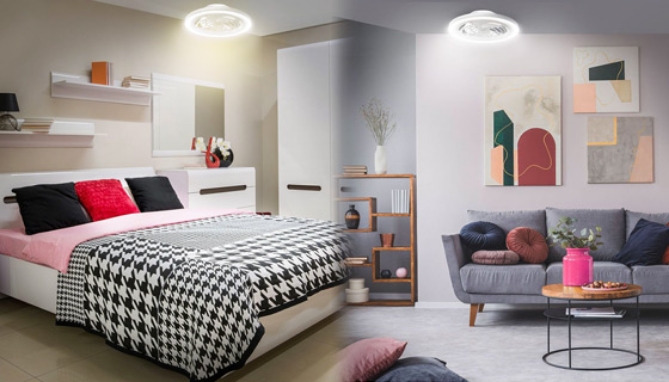 Picture 4 of Cool n' Bright Circular Socket Fan w/ 2500 Lumen Light and Remote