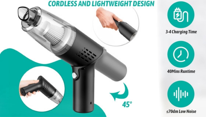 Picture 2 of Rechargeable, Handheld Car Vacuum Cleaner