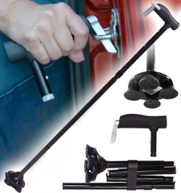 Picture 1 of Self-Standing Safety Cane with Car Handle