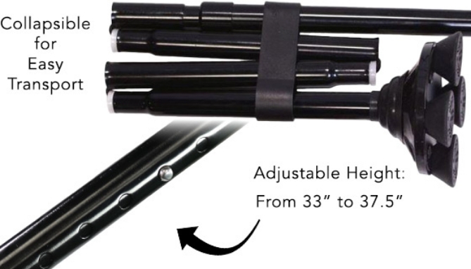 Picture 3 of Self-Standing Safety Cane with Car Handle