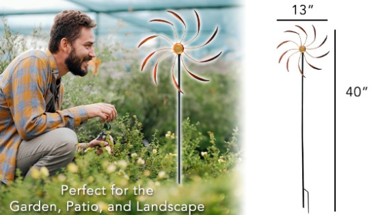Artistic Flower Style Wind Spinner