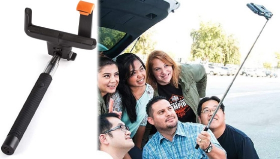 Bluetooth Selfie Stick for iPhones and Android Phones