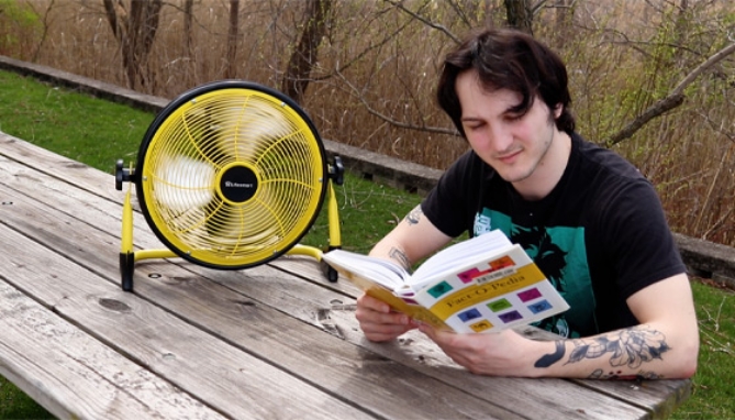 Picture 6 of Extra Large 12in Rechargeable High Velocity Fan