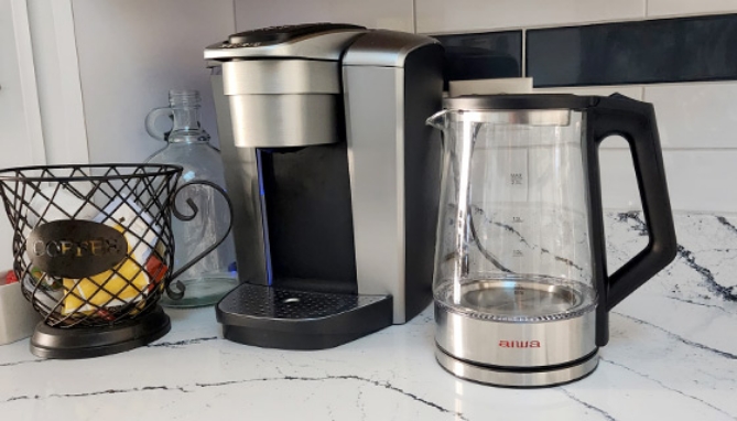 Picture 4 of Aiwa Electric Tea Kettle 8.4 Cups with Blue Indicator Lights