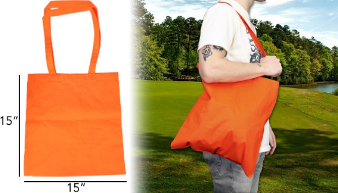 Picture 2 of Prime Line Basic Cotton Tote - Orange
