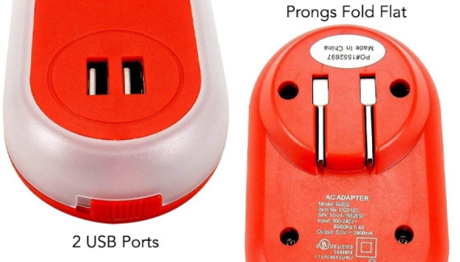 Picture 2 of LED Night Light USB Wall Charger