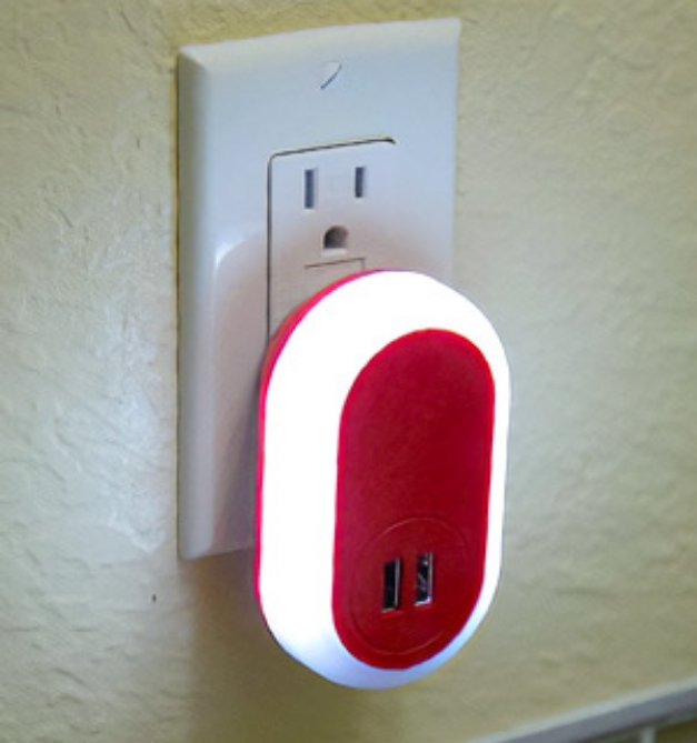 Picture of LED Night Light USB Wall Charger