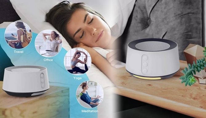 Picture 4 of White Noise Sleep Sound Machine with Night Light