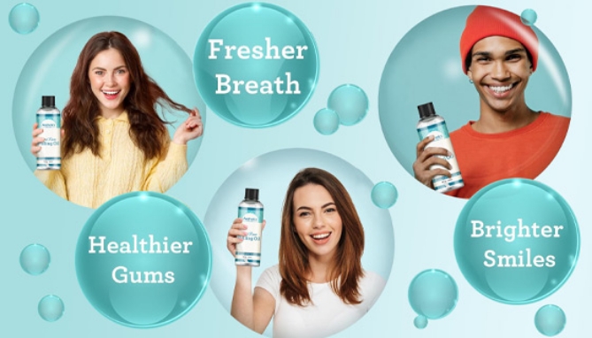 Picture 2 of Oral Rinse Coconut Pulling Oil - with 7 Essential Oils and Vitamins
