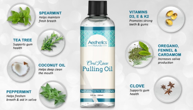 Picture 3 of Oral Rinse Coconut Pulling Oil - with 7 Essential Oils and Vitamins