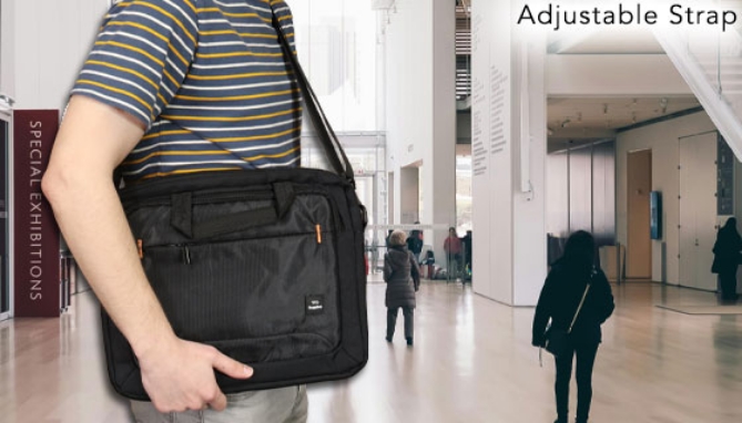 Picture 5 of 15-inch Laptop, iPad and Tablet Carrying Case w/ Shoulder Strap