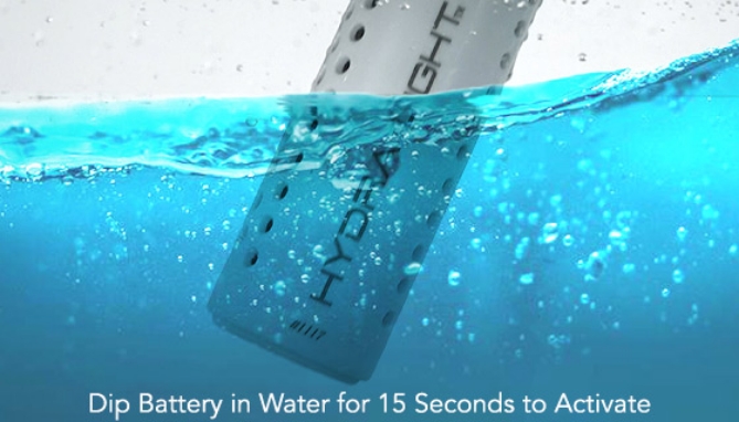 Hydracell Aqua Flash: The Water Powered Flashlight