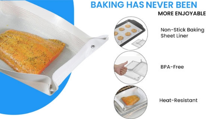 2-in-1 Silicone Baking Mat and Leakproof Pan