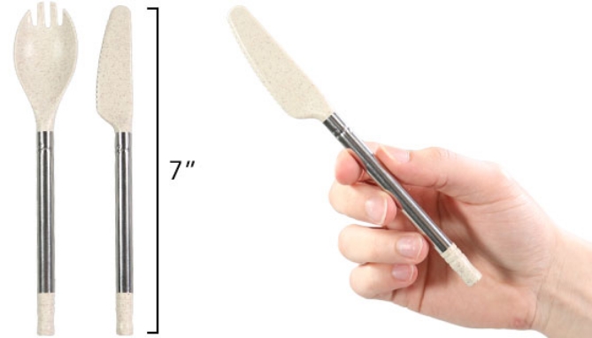 Picture 5 of Portable and Reusable Utensil Set With Clip-On Carrying Case