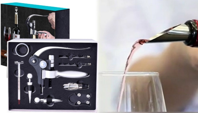 Mixi Deluxe 9-pc Wine Opener Gift Set