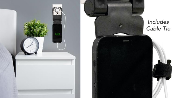 Picture 3 of Power Shelf Phone Wall Hanger And Stand