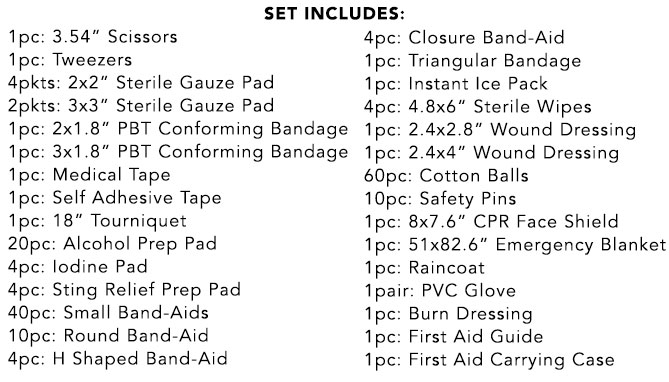 Picture 4 of Emergency First Aid And Survival Kit - 184 PC