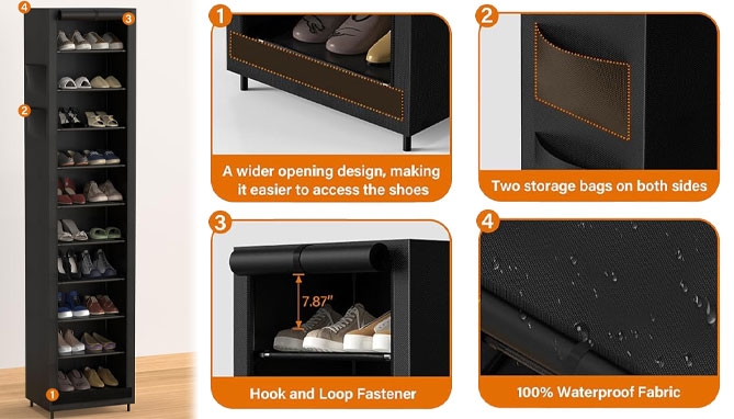 Picture 3 of Adjustable Portable Closet/Shoe Organizer