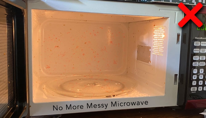 Picture 3 of Magnetic and Collapsible Microwave Splatter Guard