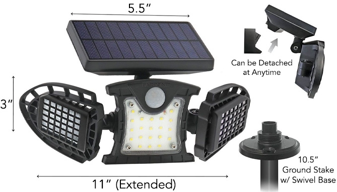 Picture 2 of Solar Bug Zapper Stake Light With Motion And Light Sensors
