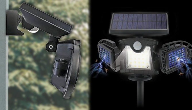 Picture 4 of Solar Bug Zapper Stake Light With Motion And Light Sensors