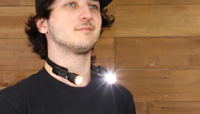 thumbnail image 2 of Neck Flashlight Rechargeable 2-Pack Rechargeable Neck Lights With Magnetic Base - 90° Rotating LED Hands-Free Lamps For Mechanics & Hobbies Magnetic Work Light 2 of 14