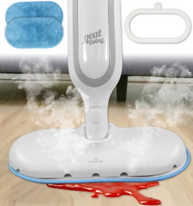 Picture 1 of 1100 Watt Lightweight Steam Mop w/ 2 Microfiber Pads