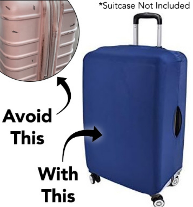 Picture 1 of Protective Elastic Suitcase Cover: Scratch-Resistant
