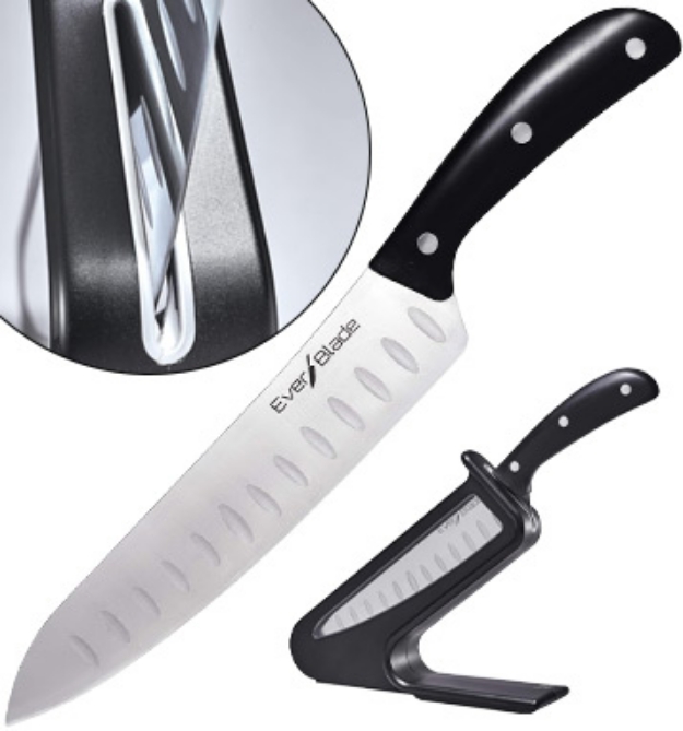 Picture 1 of The Everblade Self Sharpening Pro Chef Knife With Knife Block