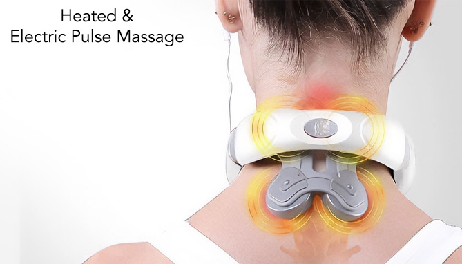 Picture 4 of Smart Neck Massager Kit With Heat And Remote - Luxury Tens Unit