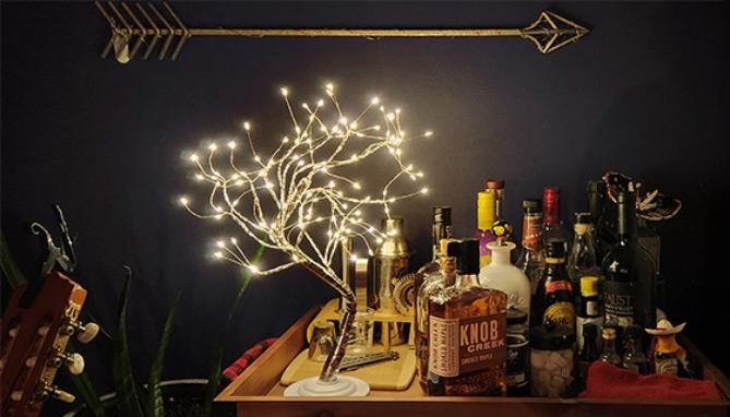 Picture 5 of 108 LED Tabletop Fairy Light Tree - 2 Pack  