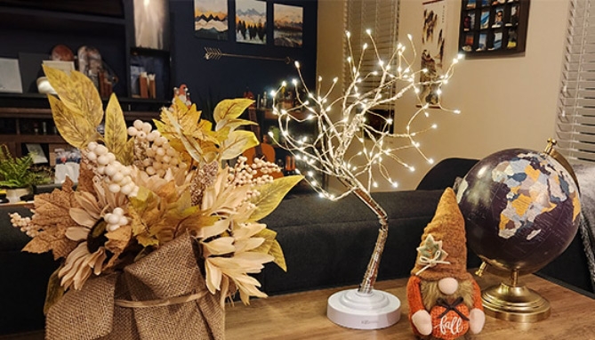 Picture 6 of 108 LED Tabletop Fairy Light Tree - 2 Pack  