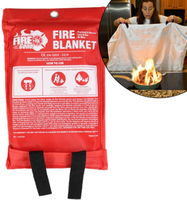 Picture 1 of FireGone Premium Emergency Fire Blanket