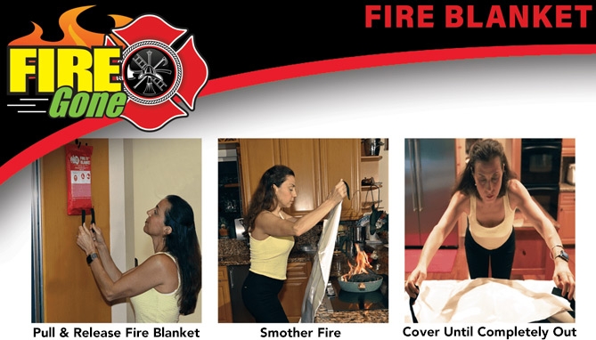 Picture 2 of FireGone Premium Emergency Fire Blanket